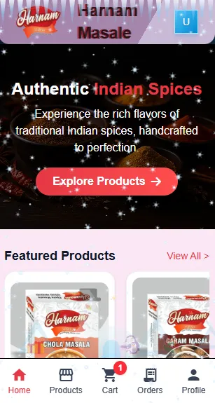 Harnam Foods - Ecommerce
